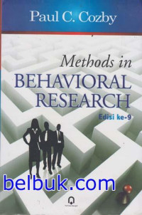 Image of METHODS IN BEHAVIORAL RESEARCH